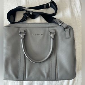 Gently used- Burberry Laptop bag (unisex) in taupe. Fits 13’ laptop. $1898+tax